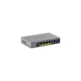 NETGEAR GS105PP Non gestito Gigabit Ethernet (10/100/1000) Supporto Power over Ethernet (PoE) Montaggio da desktop/parete Grigio