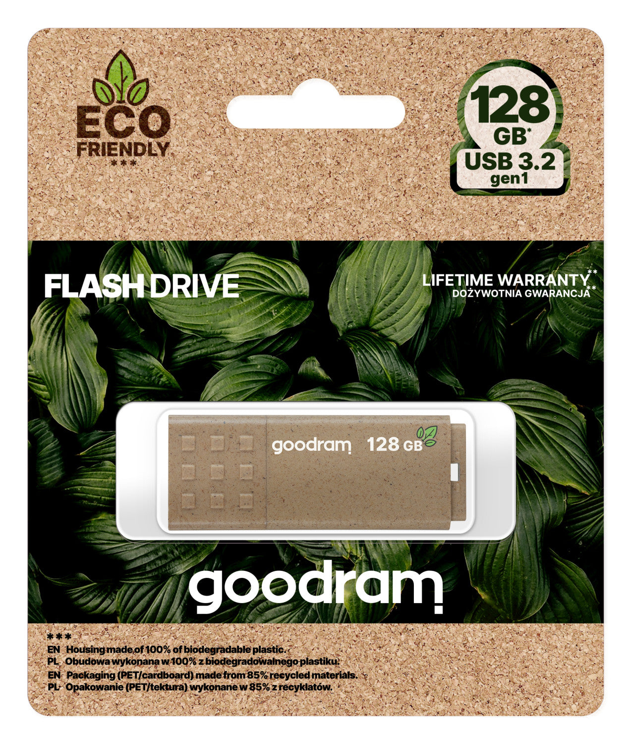Goodram UME3 Eco Friendly unità flash USB 128 GB USB tipo A 3.2 Gen 1 (3.1 Gen 1) Marrone