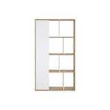 Tvilum 71739hluu Libreria Jackson Hickory / Bianco lucido