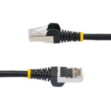 StarTech.com Cavo Ethernet CAT 6a - 5m - Nero - Cavo di rete LAN Low Smoke Zero Halogen (LSZH) - 10GbE 500MHz 100W PoE - Filo/Cavo patch schermato S/FTP con spinotto RJ45 antigroviglio e rilievi di trazione