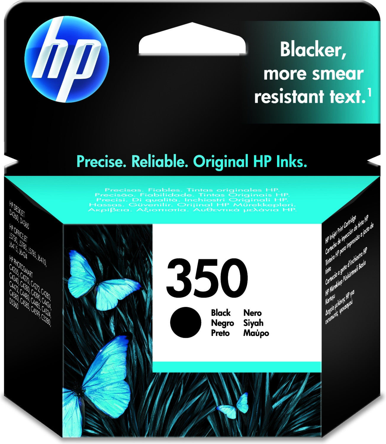 HP 350 CB335EE ABE Black Original Ink Cartridge Cartuccia d'Inchiostro 1 pz Resa Standard