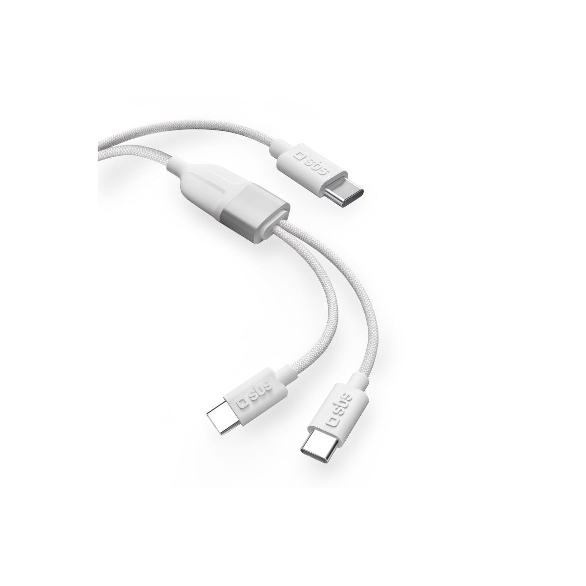 SBS TECABLETCC2IN1 cavo USB 1,5 m USB C Bianco