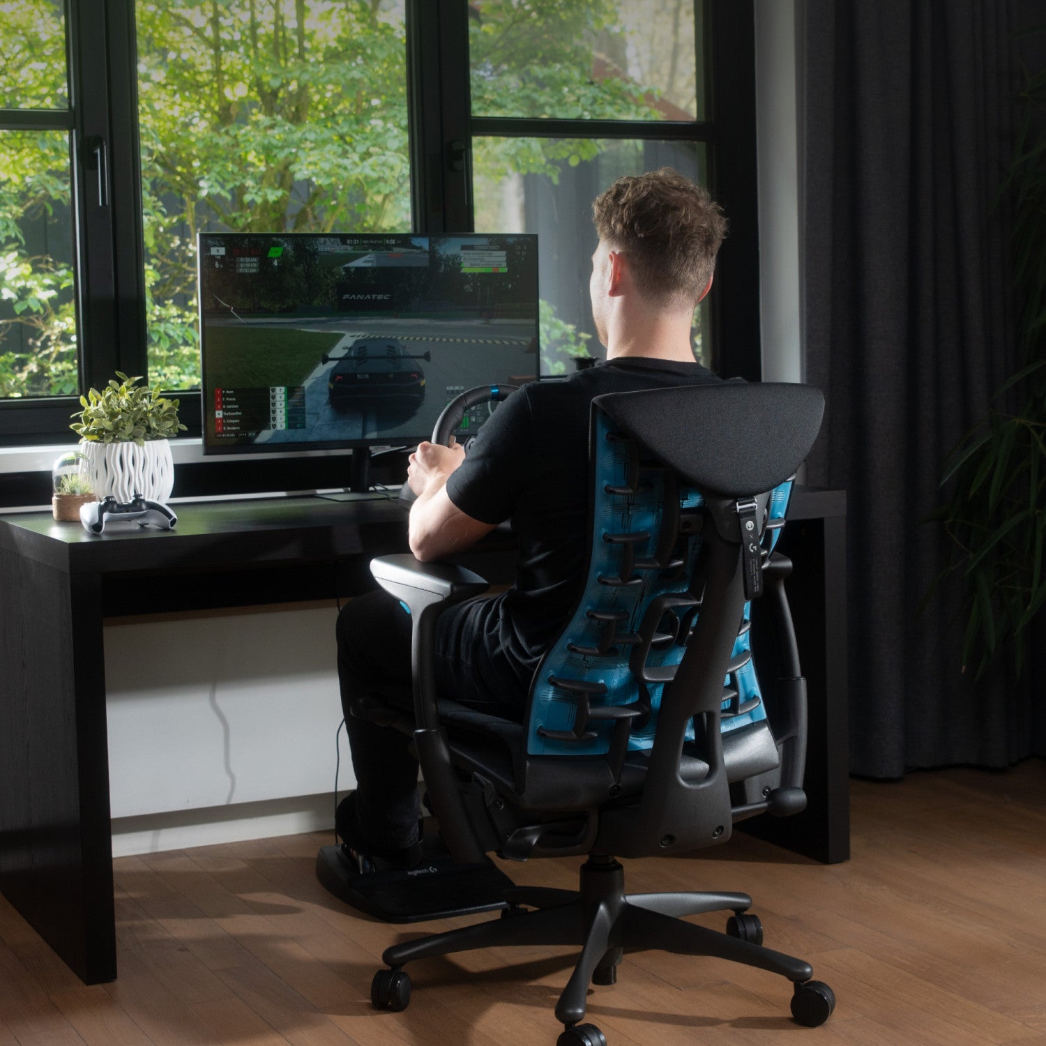 Logitech G29 Driving Force Racing Wheel Volante da Corsa Pedali Regolabili per PS5 PS4 PC Mac Nero