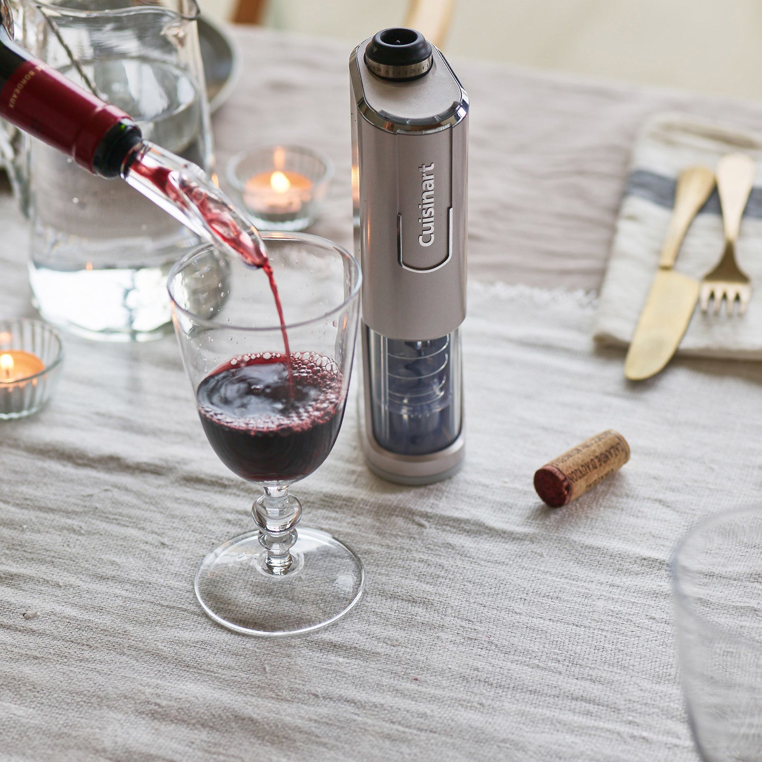 Cuisinart TIRE-BOUCHON RWO100E Apribottiglia di vino elettrico Perlato