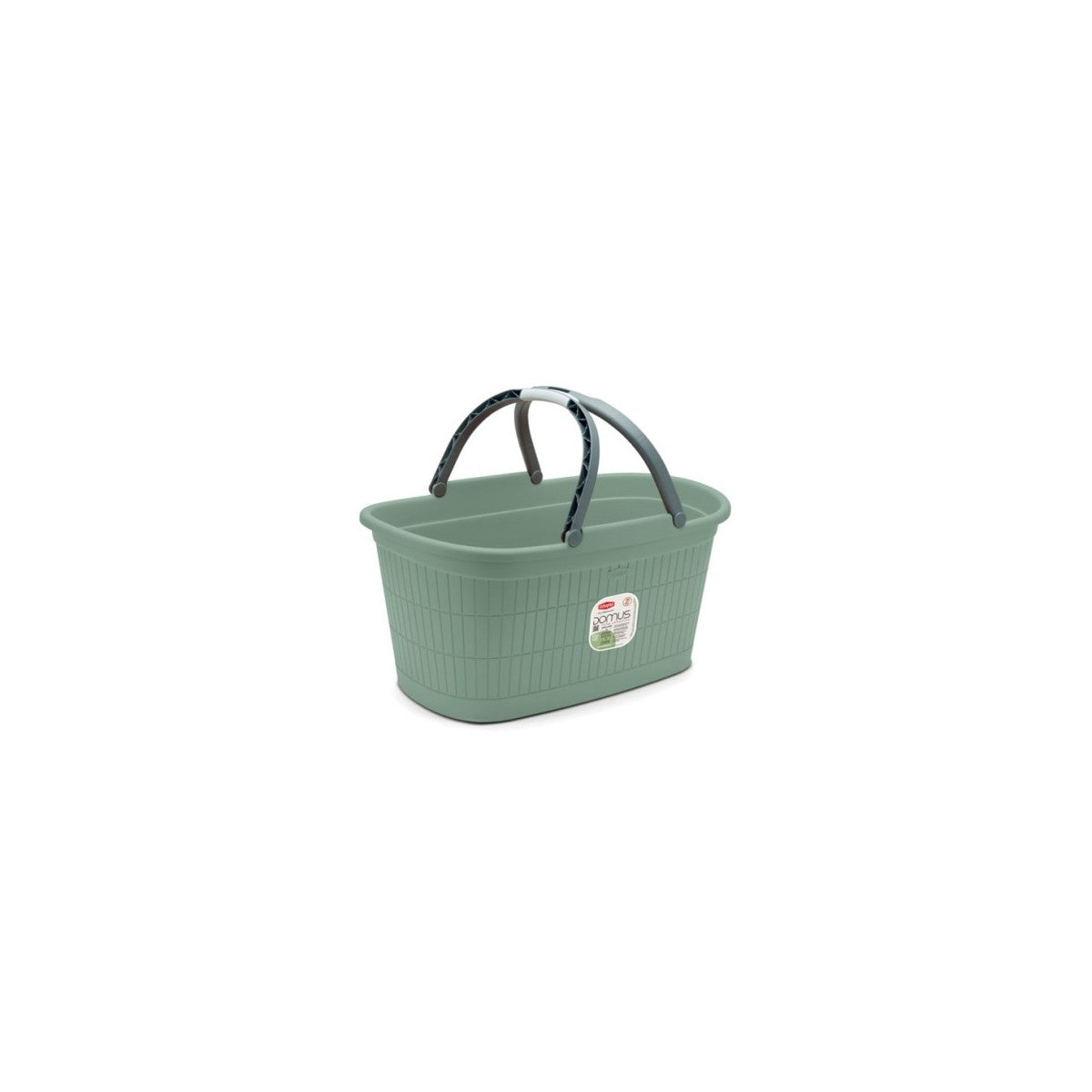 Stefanplast Cesta Domus Con Manici Verde 35 Litri 58x38x29 Cm
