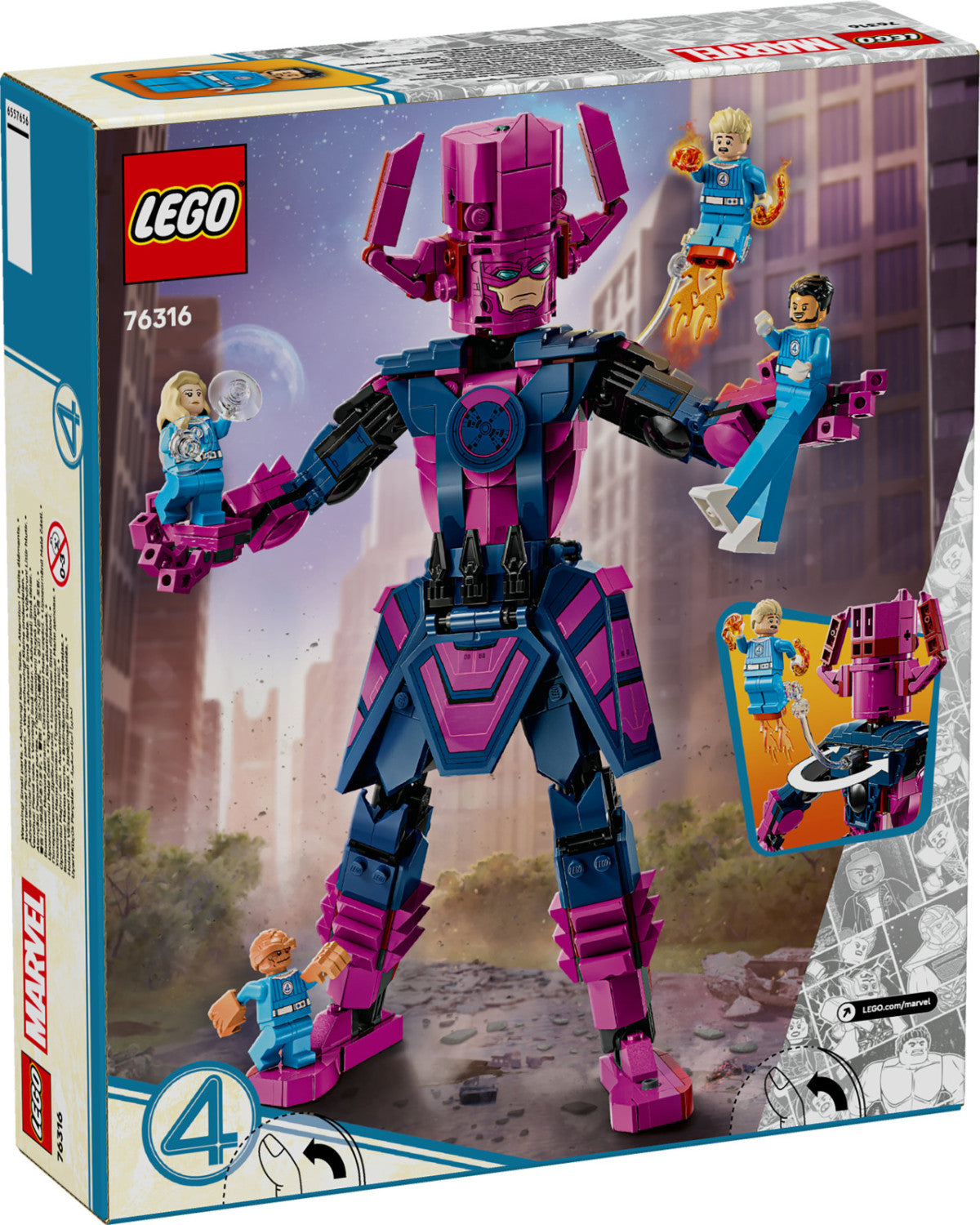 LEGO Marvel Fantastici Quattro vs Galactus 76316 Set Costruzione 427 Pezzi 9