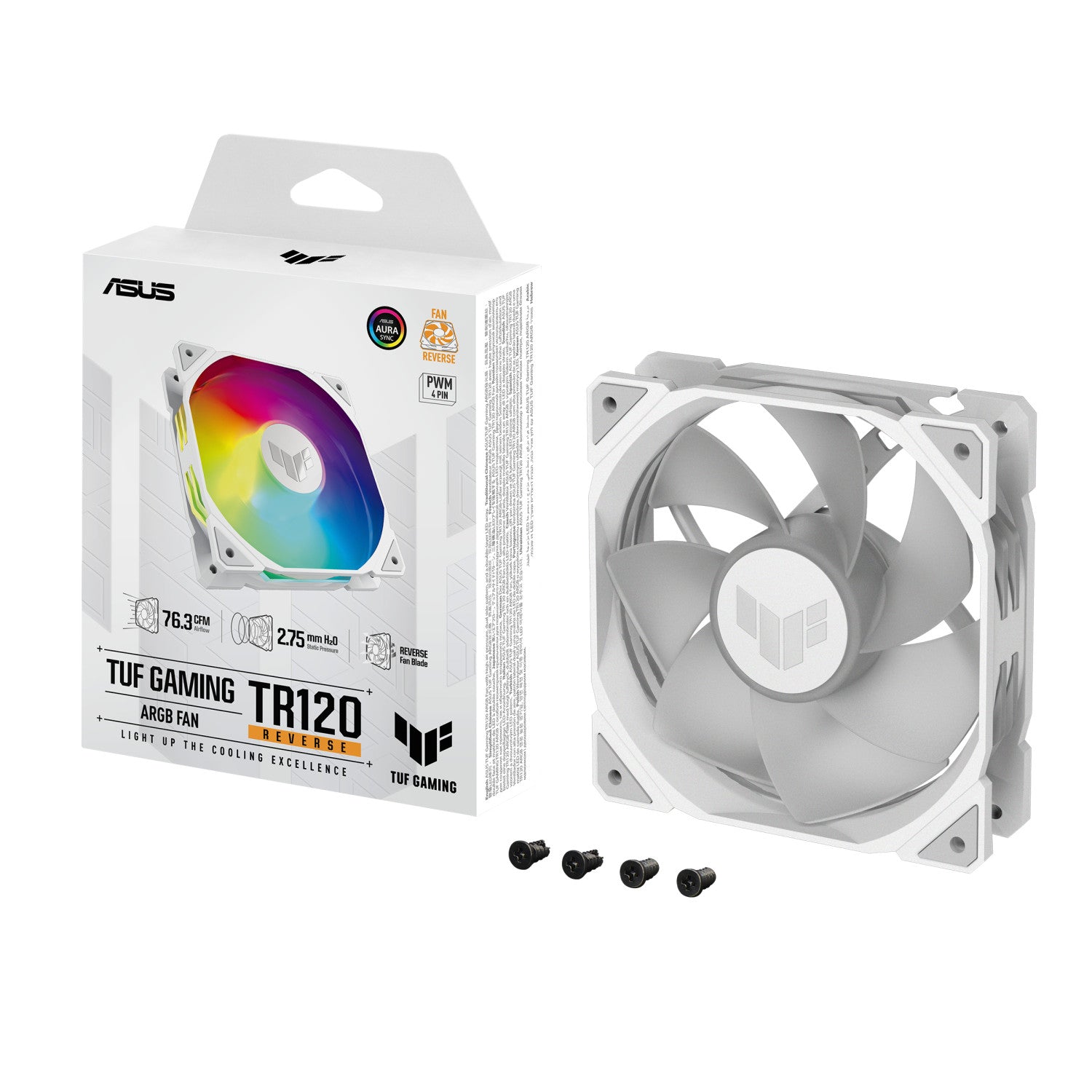 ASUS TUF GAMING TR120 ARGB REVERSE 1pack White