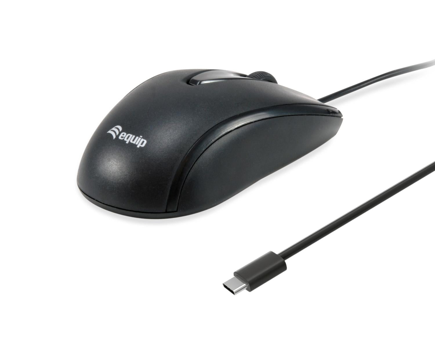 Equip 245116 mouse Ufficio Ambidestro USB tipo-C Ottico 1200 DPI