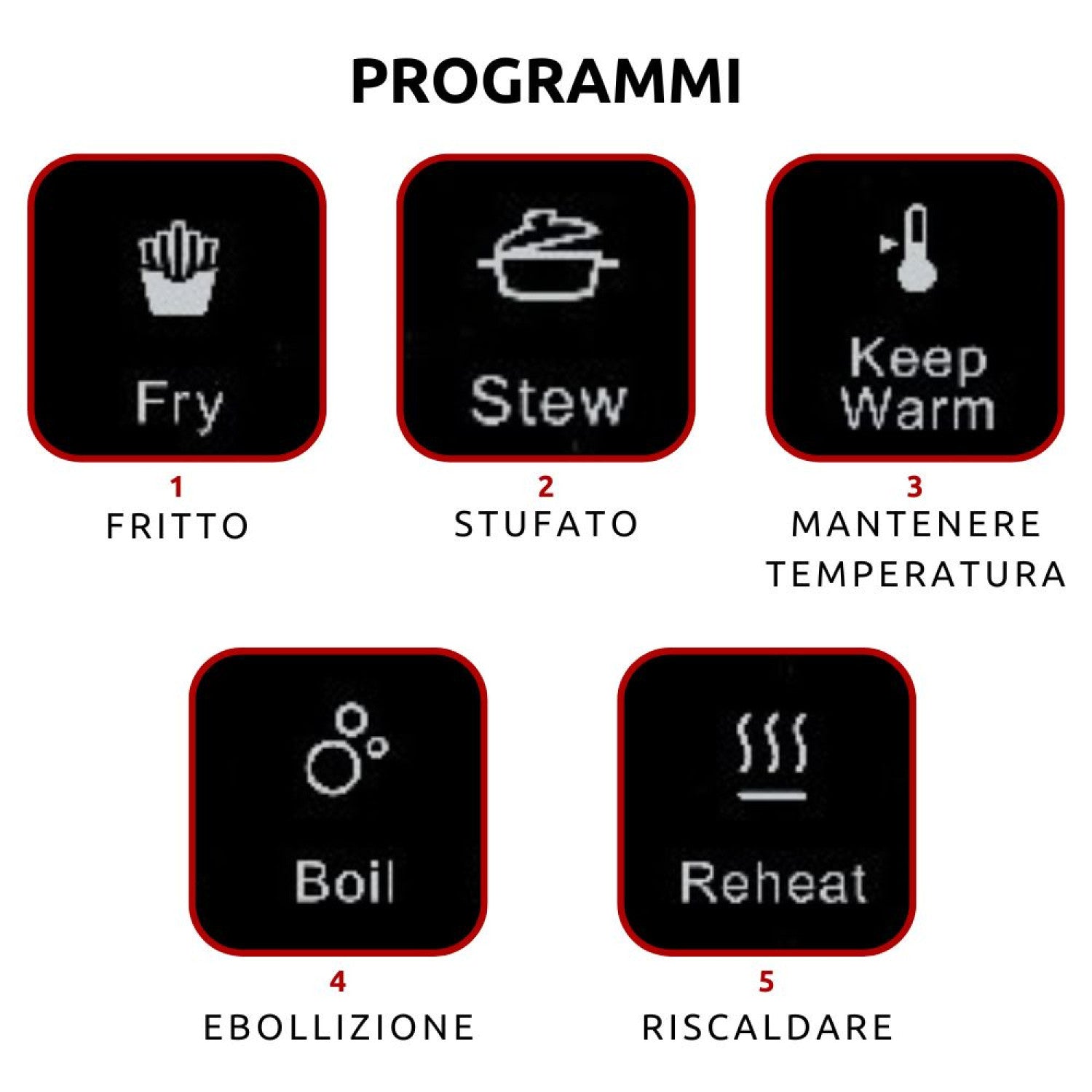 Ariete 1997 Piastra a induzione singola portatile, Vetroceramica, 2000W, 10 livelli di potenza, Timer fino a 4 ore, Sicurezza bambini, 5 programmi, Nero