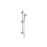 Idro Bric Set Saliscendi Doccia Mali 3 Getti Anticalcare Metallo Cromato Asta 70 Cm Flessibile 150 Cm