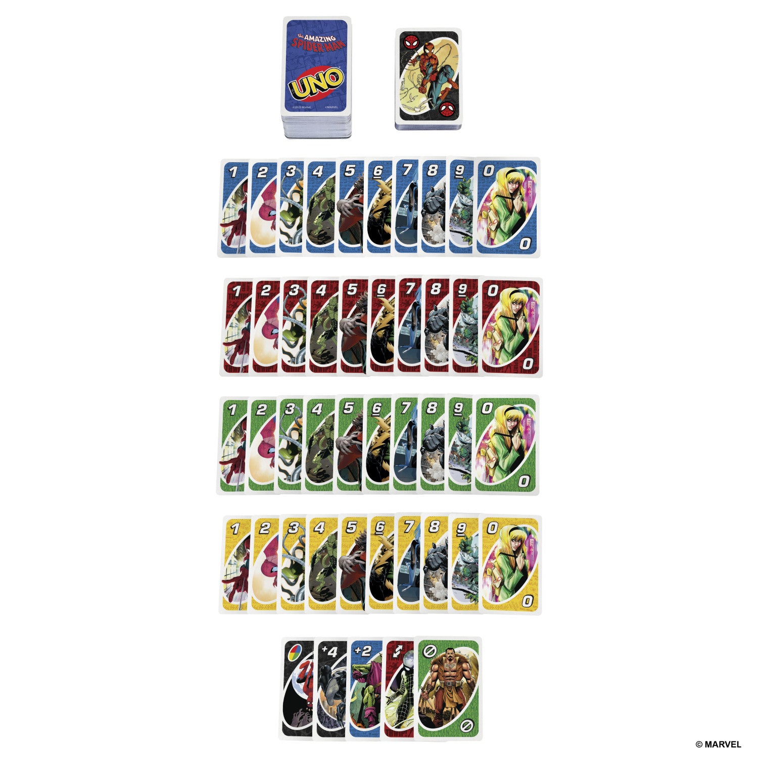 Games UNO The Amazing Spider-Man Carta da gioco Sostituzione