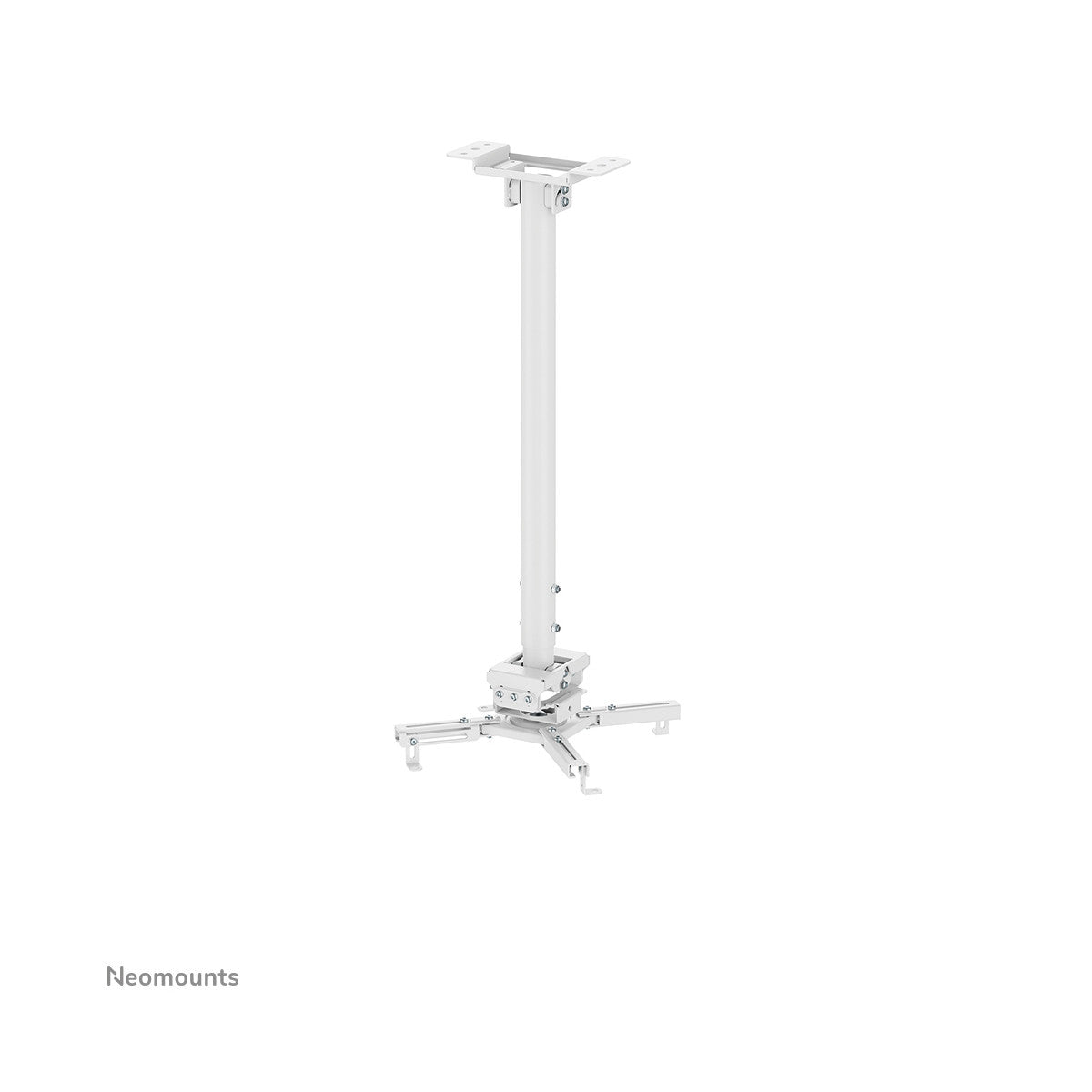 Neomounts CL25-550WH1 Supporto a soffitto beamer - alt. 74,5-114,5 cm - montaggio facile - mobilità completa