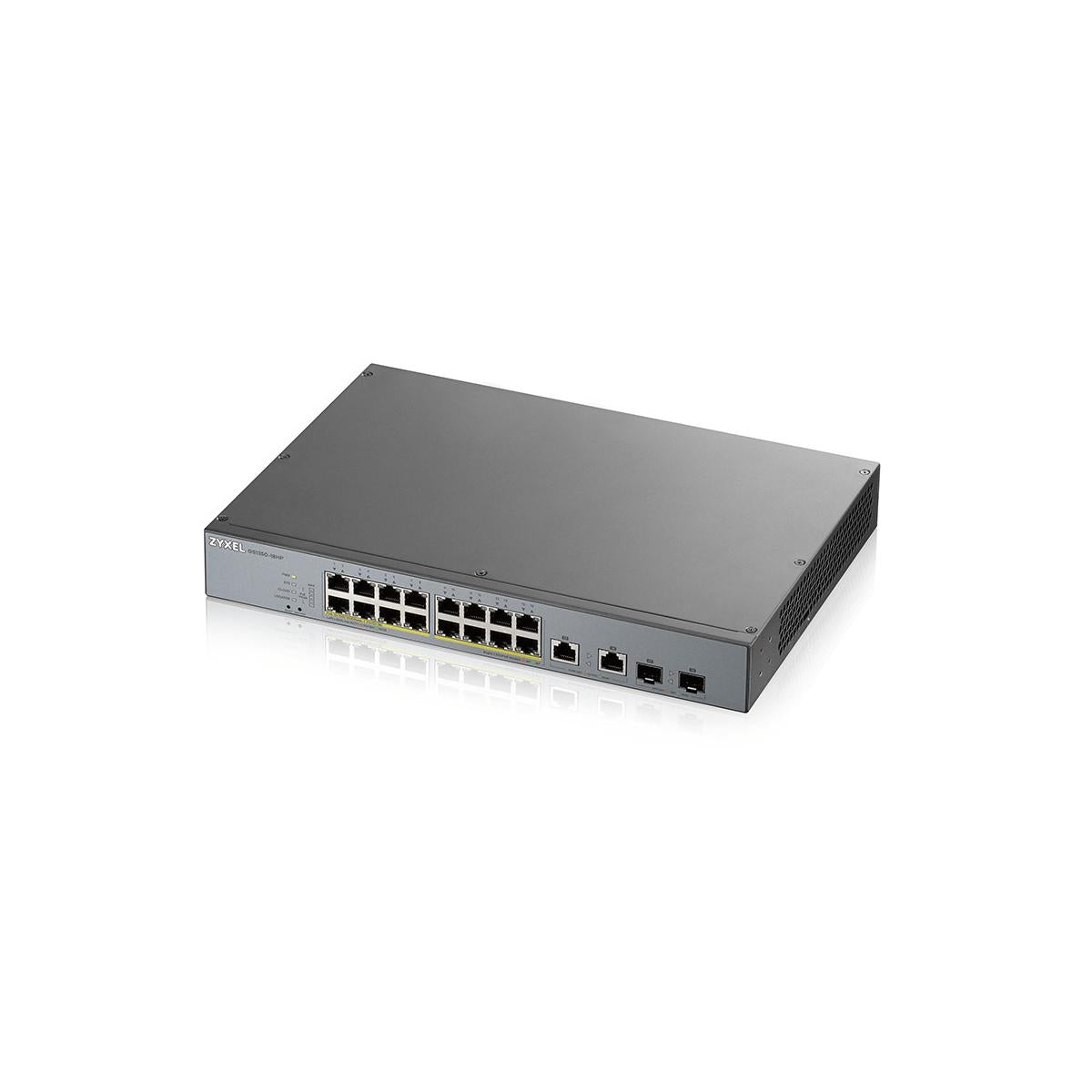 Zyxel GS1350-18HP-EU0101F switch di rete Gestito L2 Gigabit Ethernet (10/100/1000) Supporto Power over Ethernet (PoE) Grigio
