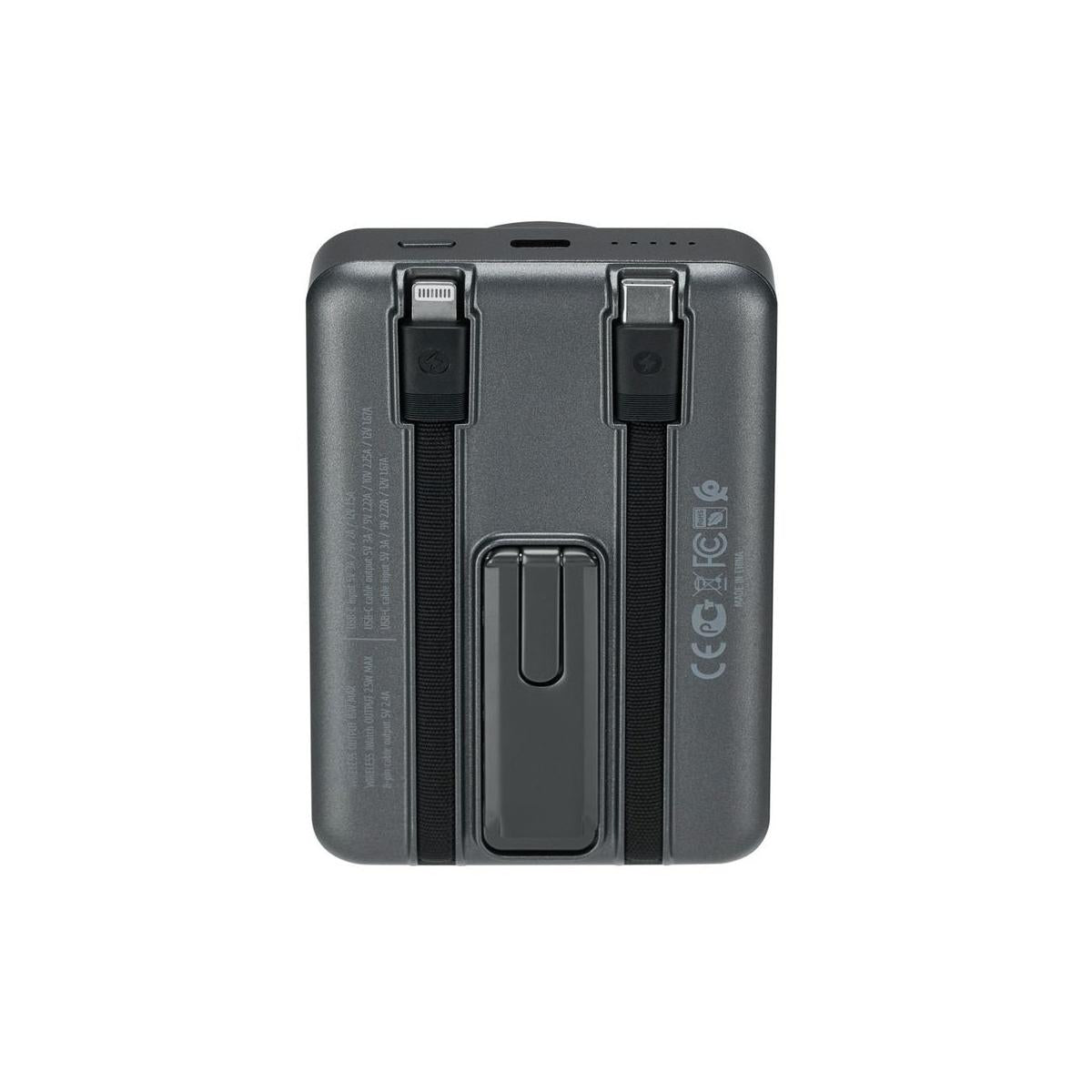 Rivacase VA2608 batteria portatile Polimeri di litio (LiPo) 10000 mAh Carica wireless Nero, Grigio