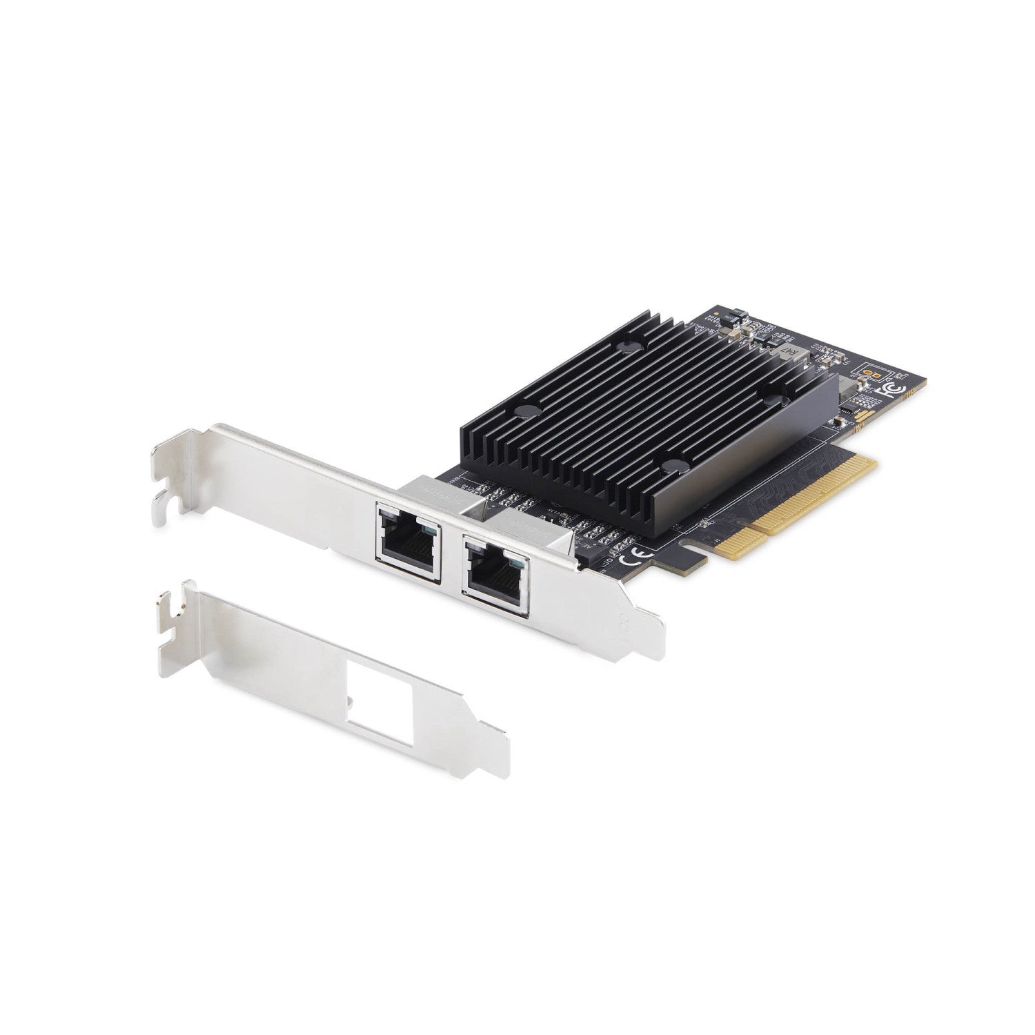StarTech.com Scheda di rete PCIe Ethernet 10Gb a 2 porte, chipset Broadcom BCM57416, doppia RJ45 10GBase-T/Gigabit