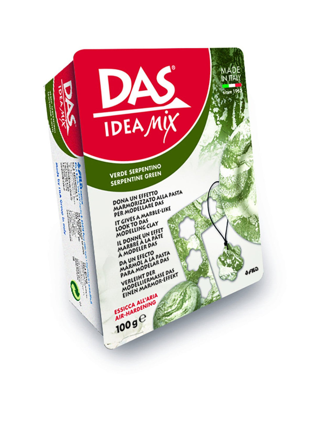 Das Idea Mix Pasta Marmorizzante Autoindurente Verde Serpentino 100g