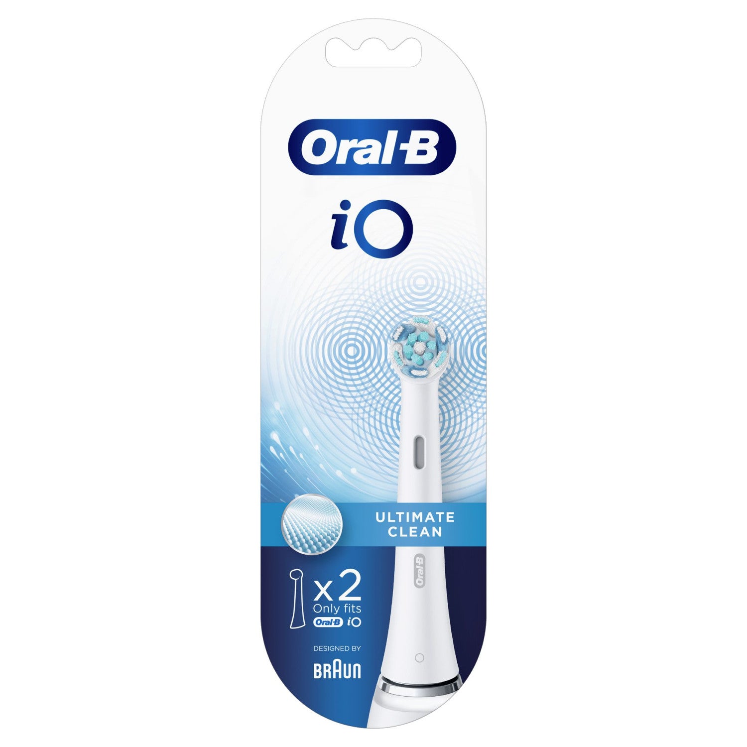 Oral-B 80335621 Testina di Ricambio per Spazzolino Elettrico 2 Pezzi Bianco