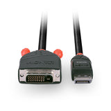 Lindy 41490 cavo e adattatore video 1 m DVI-D DisplayPort Nero