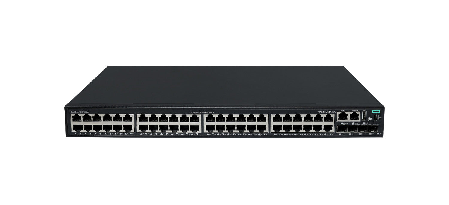 HPE Networking CW 2150 48p 10M/100M/1G PoE 4p SFP 1G/10G 770W Switch