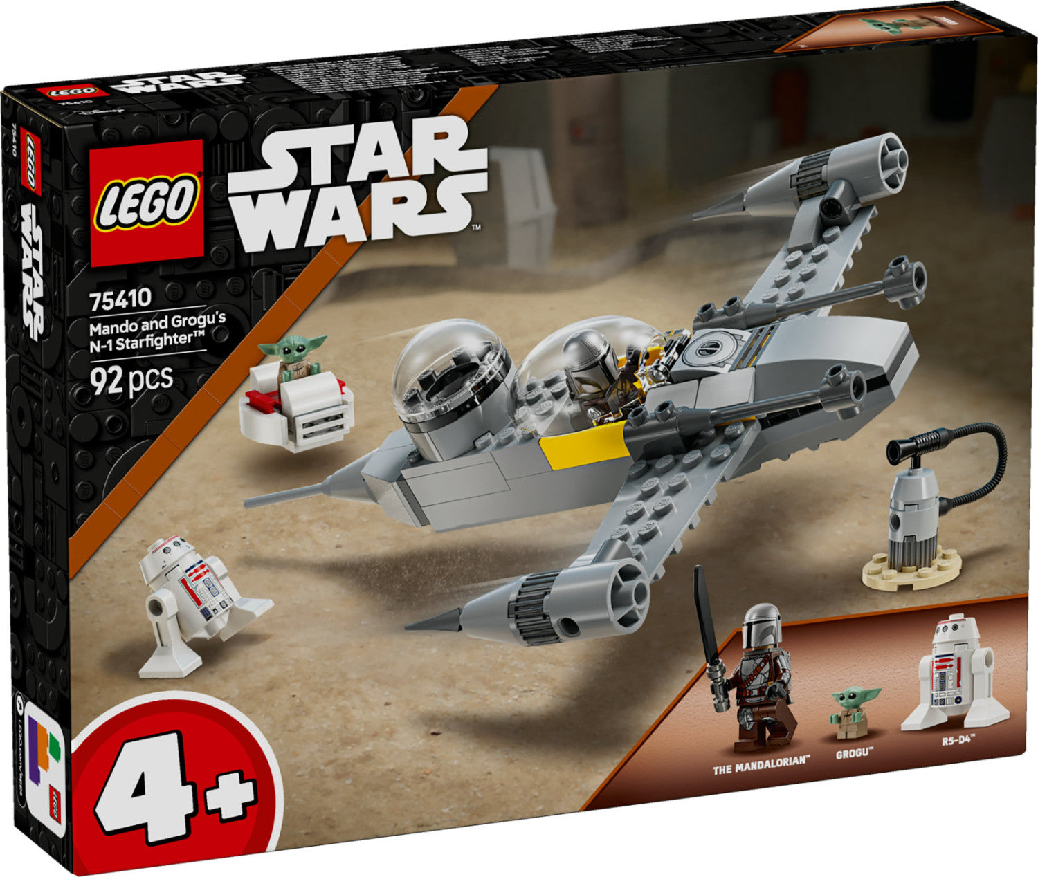 LEGO Star Wars N-1 Starfighter di Mando e Grogu 75410 Set 92 Pezzi 4 Anni