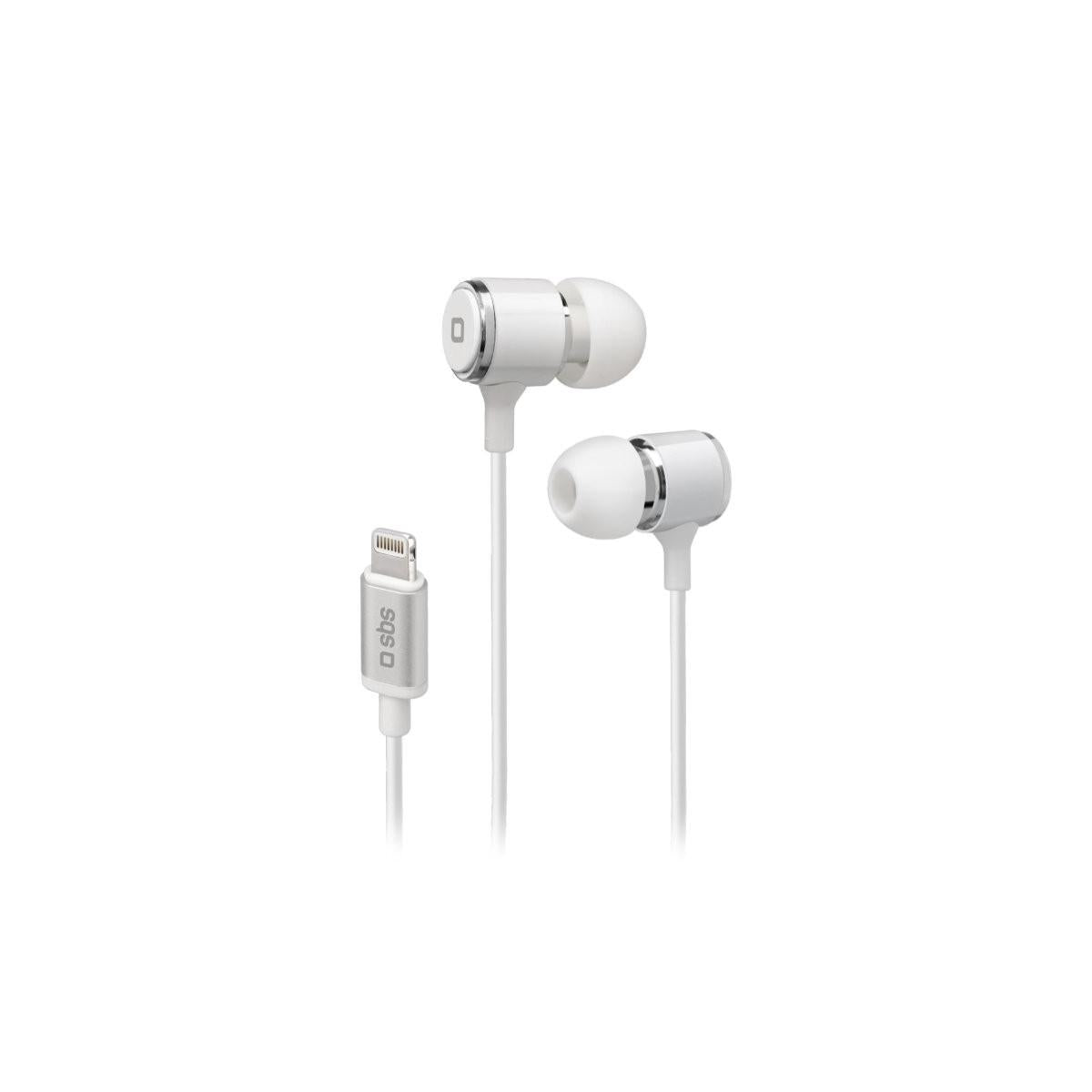 SBS Auricolari in ear con filo stereo e connettore Lightning Made For Apple