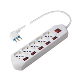 POLY POOL PP2509 Ciabatta Multipresa Elettrica MULTI SWITCH 5 Prese Schuko Multistandard Bivalenti Spina Salvaspazio 5 Interruttori per Ogni Presa Ciabatta con Interruttore Cavo 15m Nera