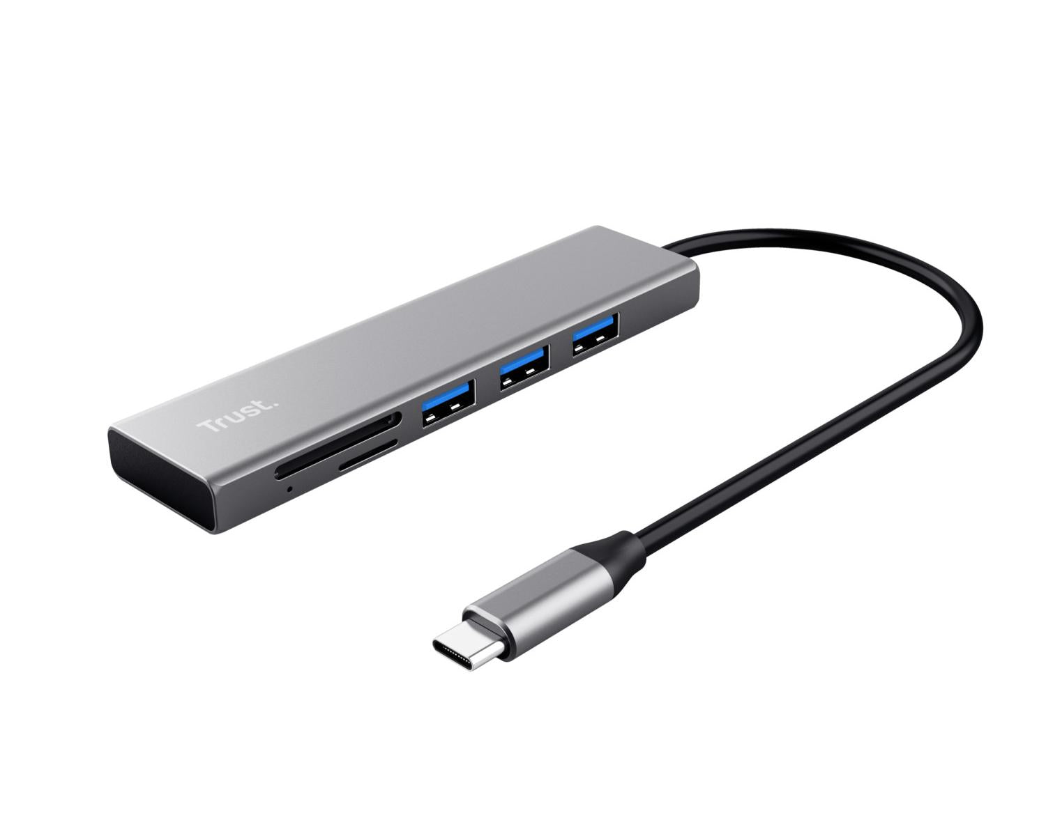 Trust Halyx 24191 Hub USB 3.2 Type-C 104 Mbit/s Alluminio