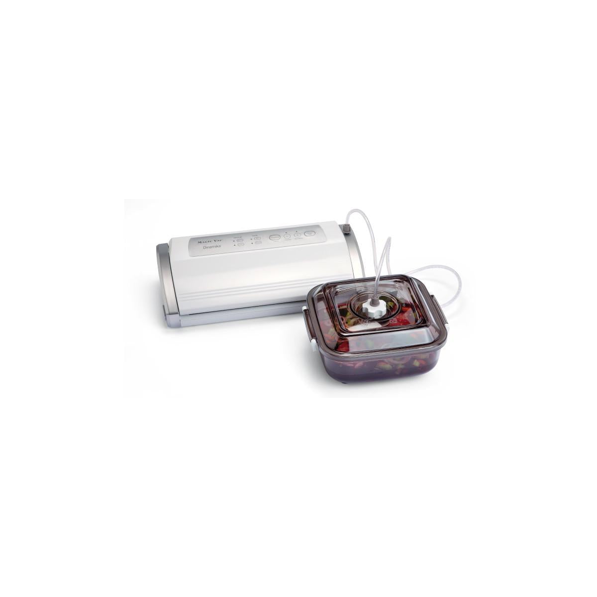 Magic Vac Dinamika Macchina per Sottovuoto 220W Argento Bianco
