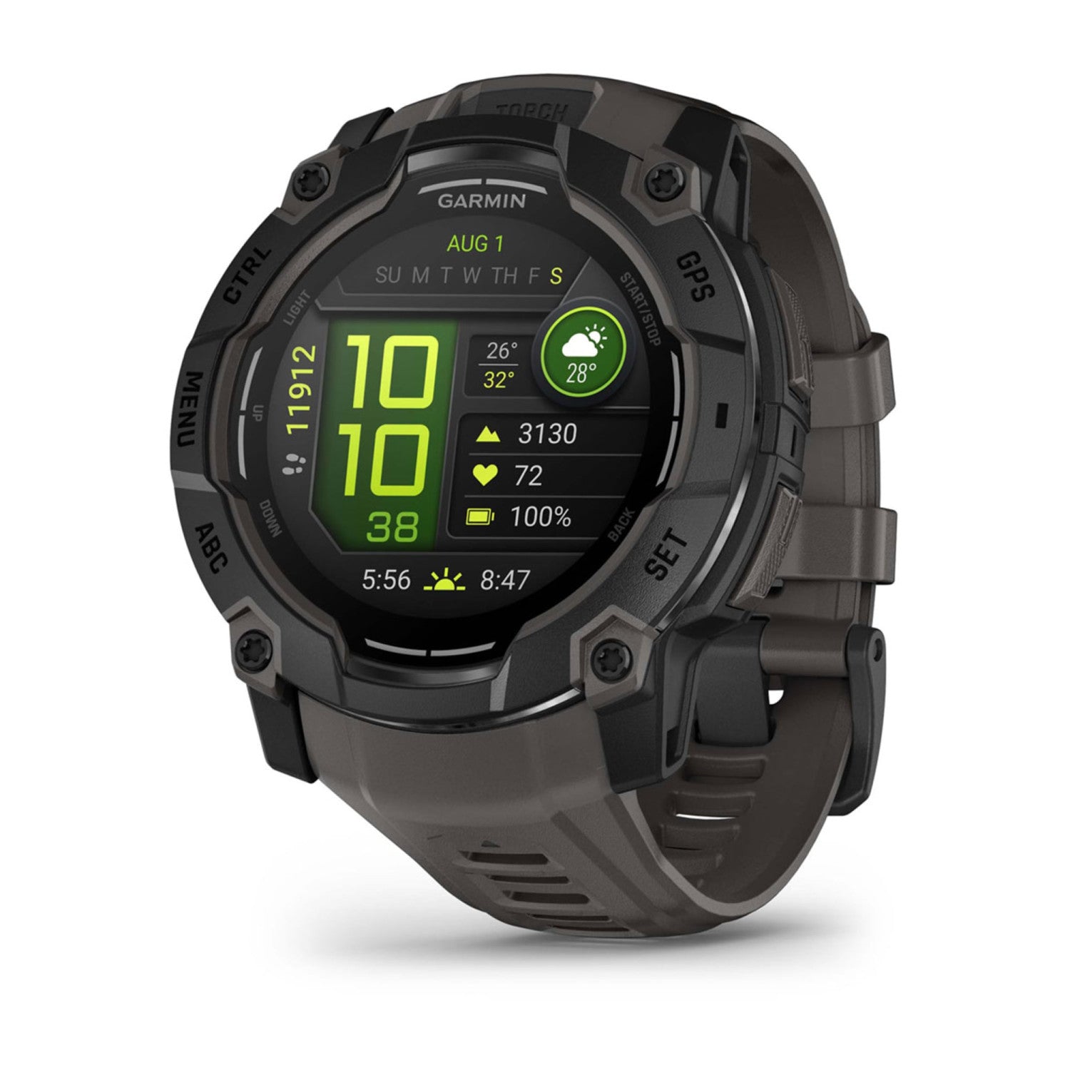 Garmin Instinct 3 AMOLED 3,3 cm (1.3 pollici) 50 mm Digitale 416 x 416 Pixel Touch screen Nero GPS (satellitare)