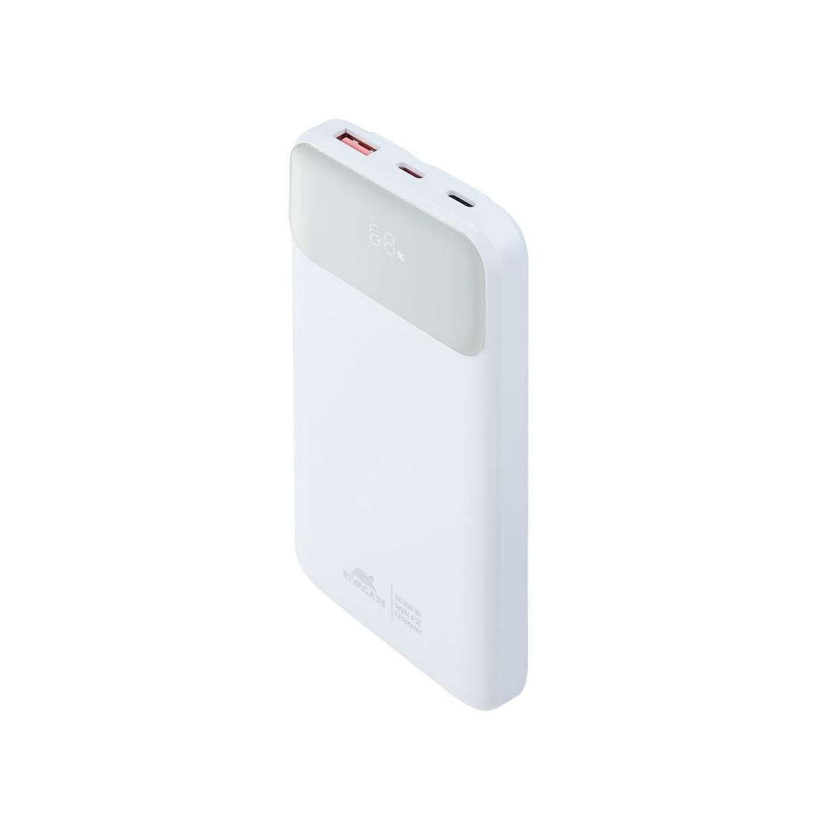 Rivacase VA2211WH batteria portatile Polimeri di litio (LiPo) 10000 mAh Bianco