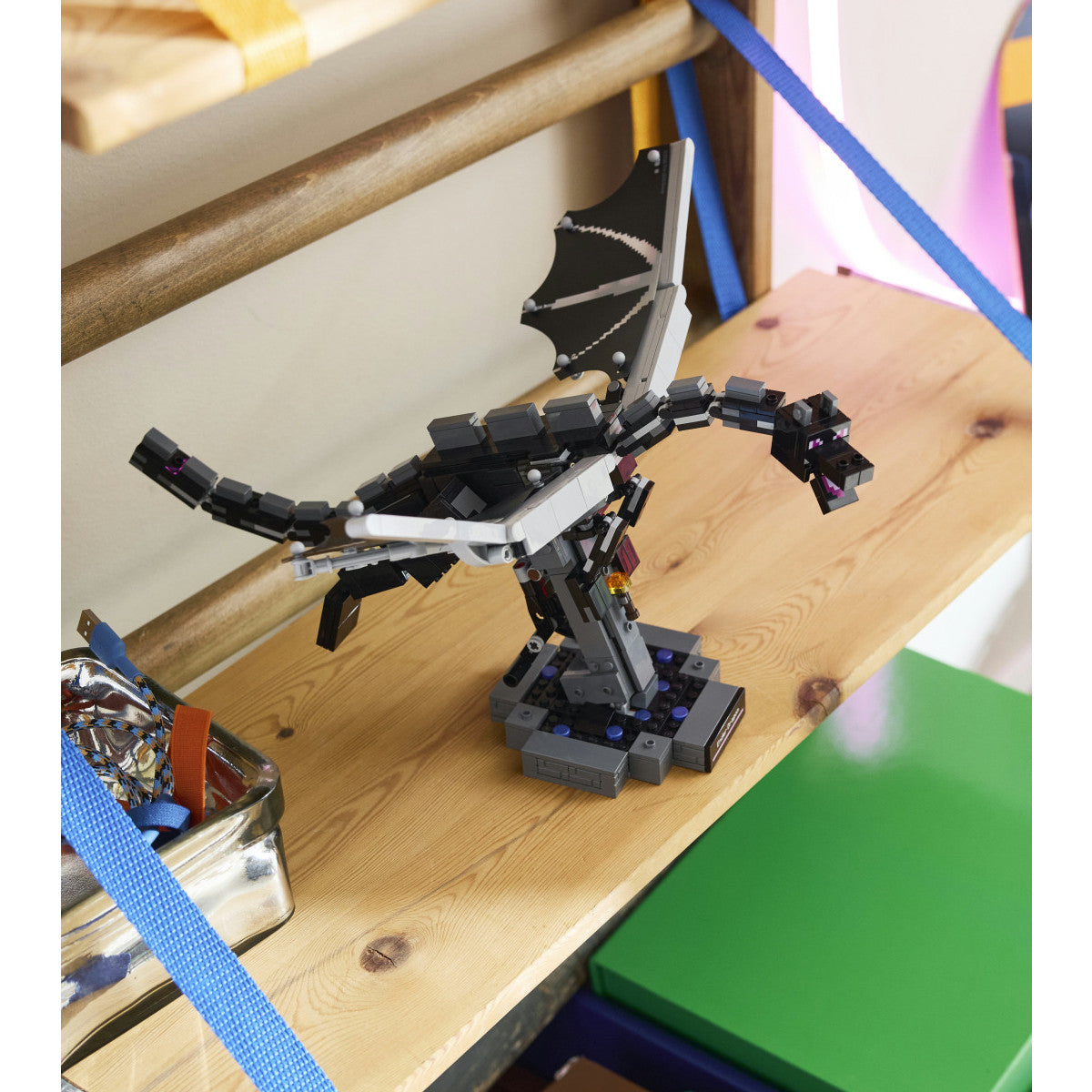 LEGO Minecraft 21595 Drago Dell'End - Set Da Costruzione 710 Pezzi Con Ali Mobili, Parti Snodabili E Supporto - Età 10