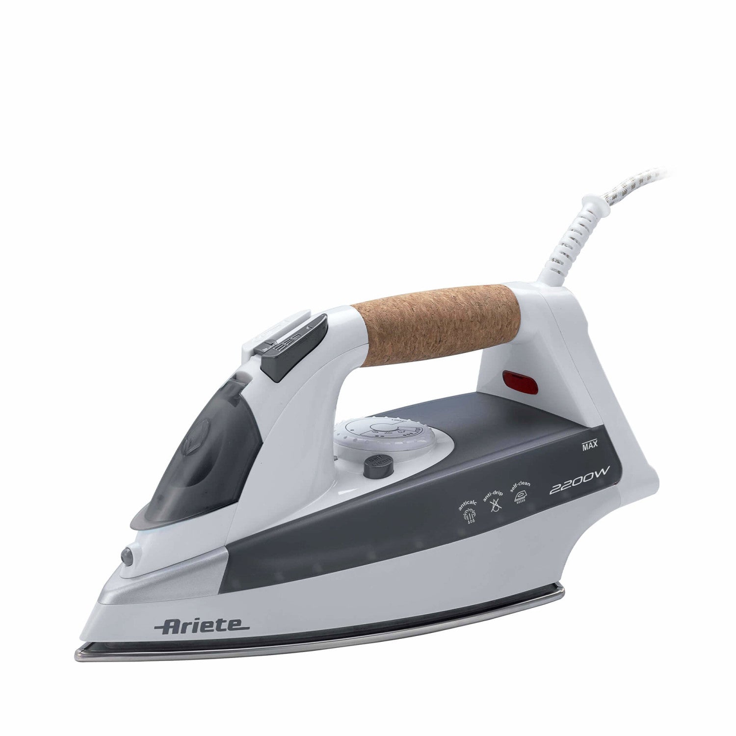 Ariete 6232 Ferro da Stiro Secco e Vapore Acciaio Inossidabile Grigio 2200 W