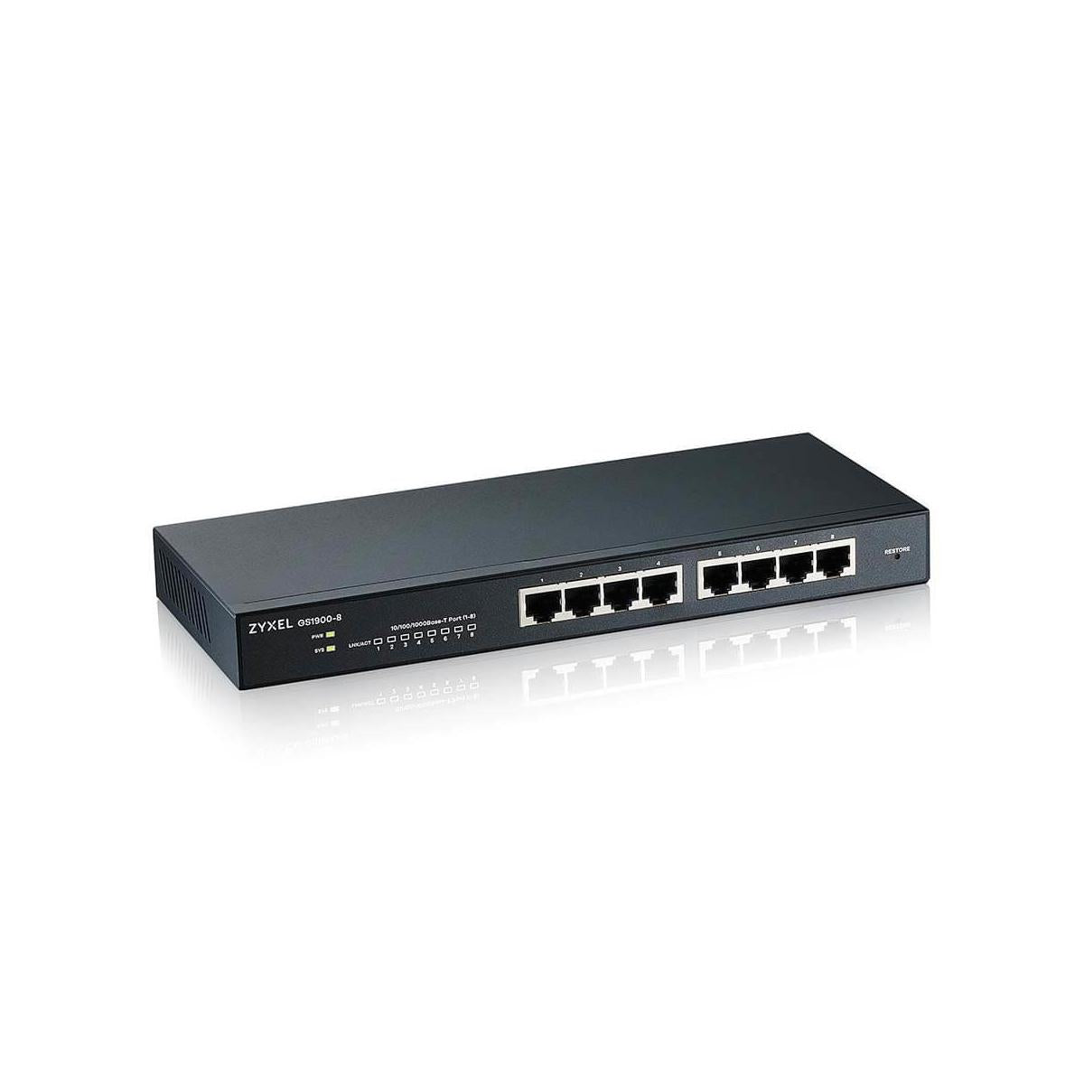 Zyxel GS1900-8 Gestito L2 Gigabit Ethernet (10/100/1000) Nero