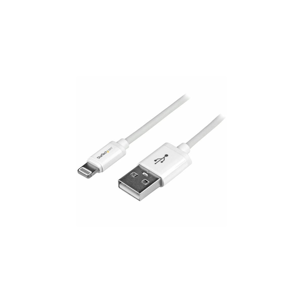 StarTech.com Cavo Connettore Lightning 8-pin Apple a USB di tipo Slim per iPhone / iPod / iPad da 1m - Bianco
