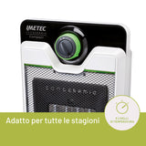 Imetec Compact Interno Nero, Bianco 2000 W Riscaldatore ambiente elettrico con ventilatore