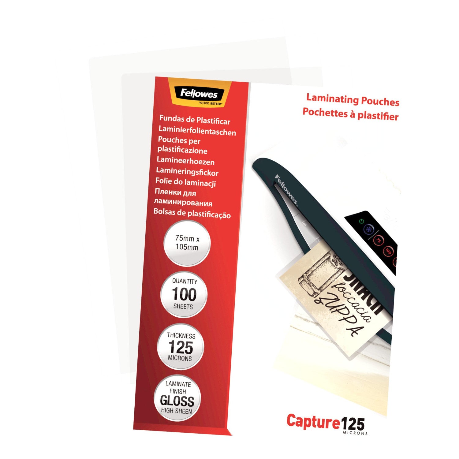 Fellowes 5306901 pellicola per plastificatrice 100 pz
