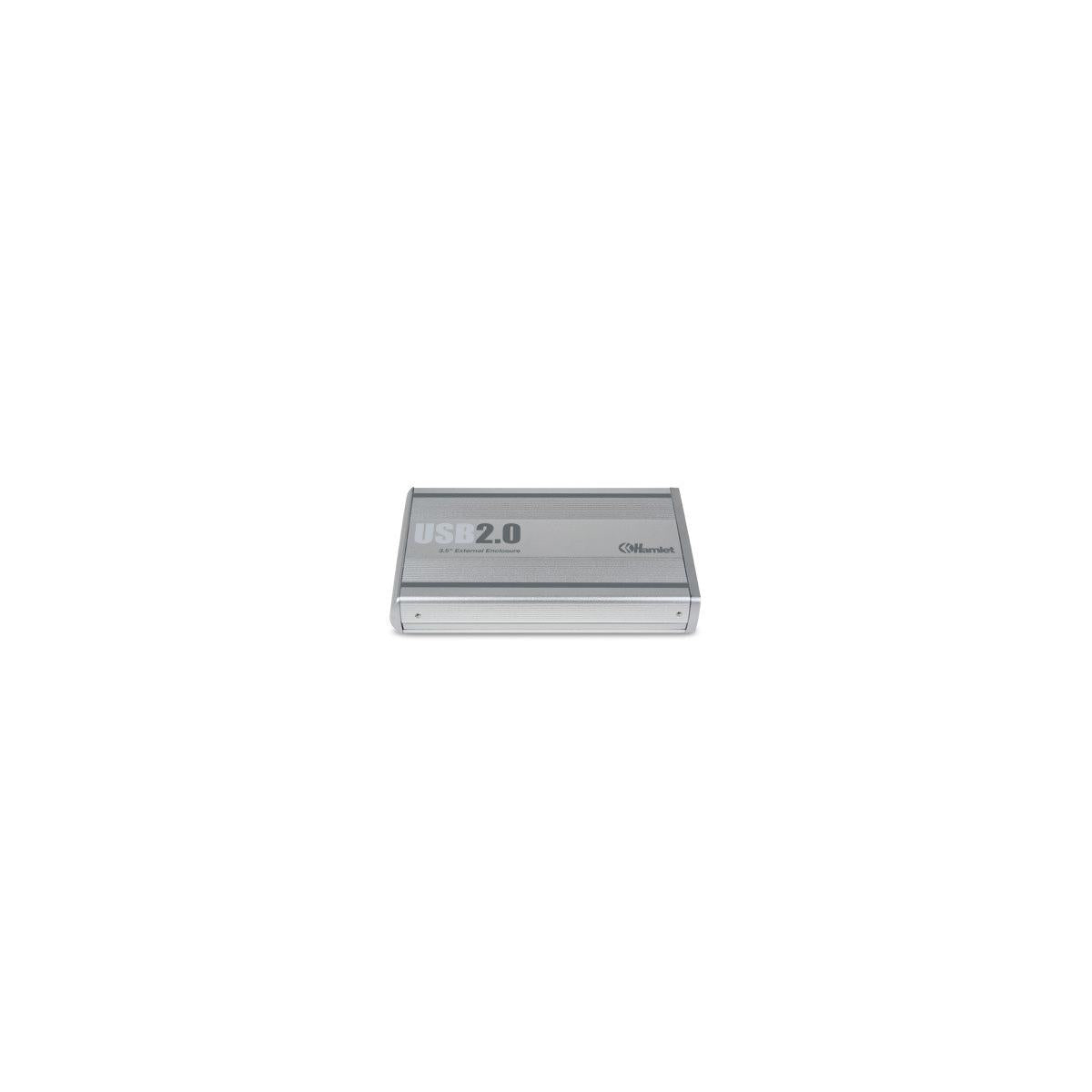 Hamlet HXD3SAUU External Enclosure for Serial ATA Hard Disk Argento 3.5pollici