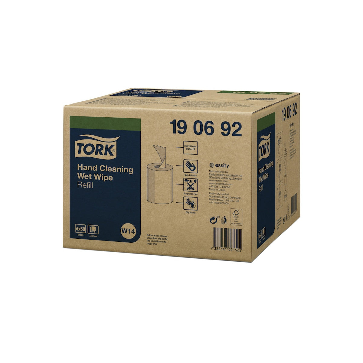 Tork 190692 salvietta personale monouso 58 pz Unisex 58 fogli