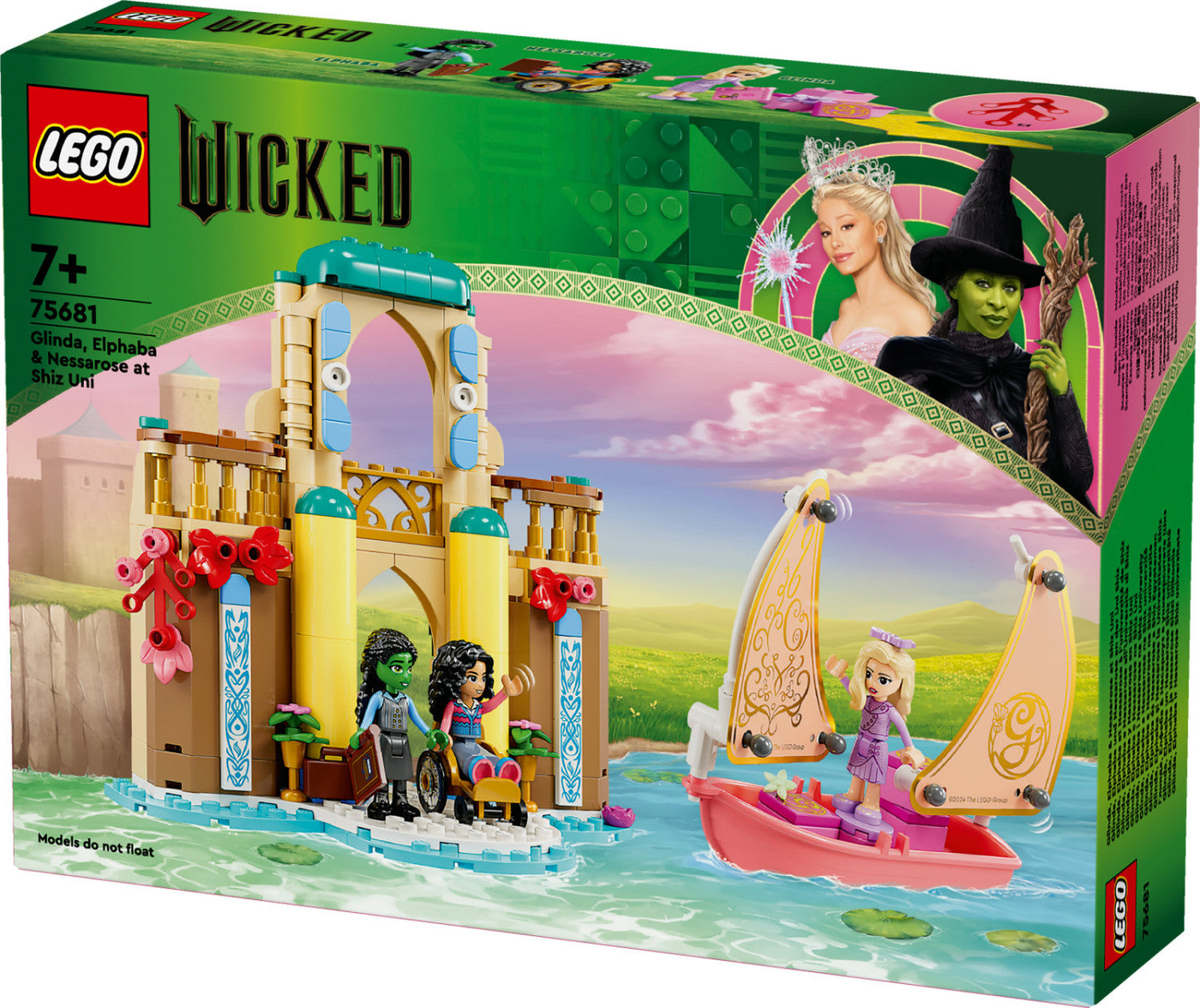 LEGO Wicked Set 75681 Glinda Elphaba Nessarose Università di Shiz 304 Pezzi