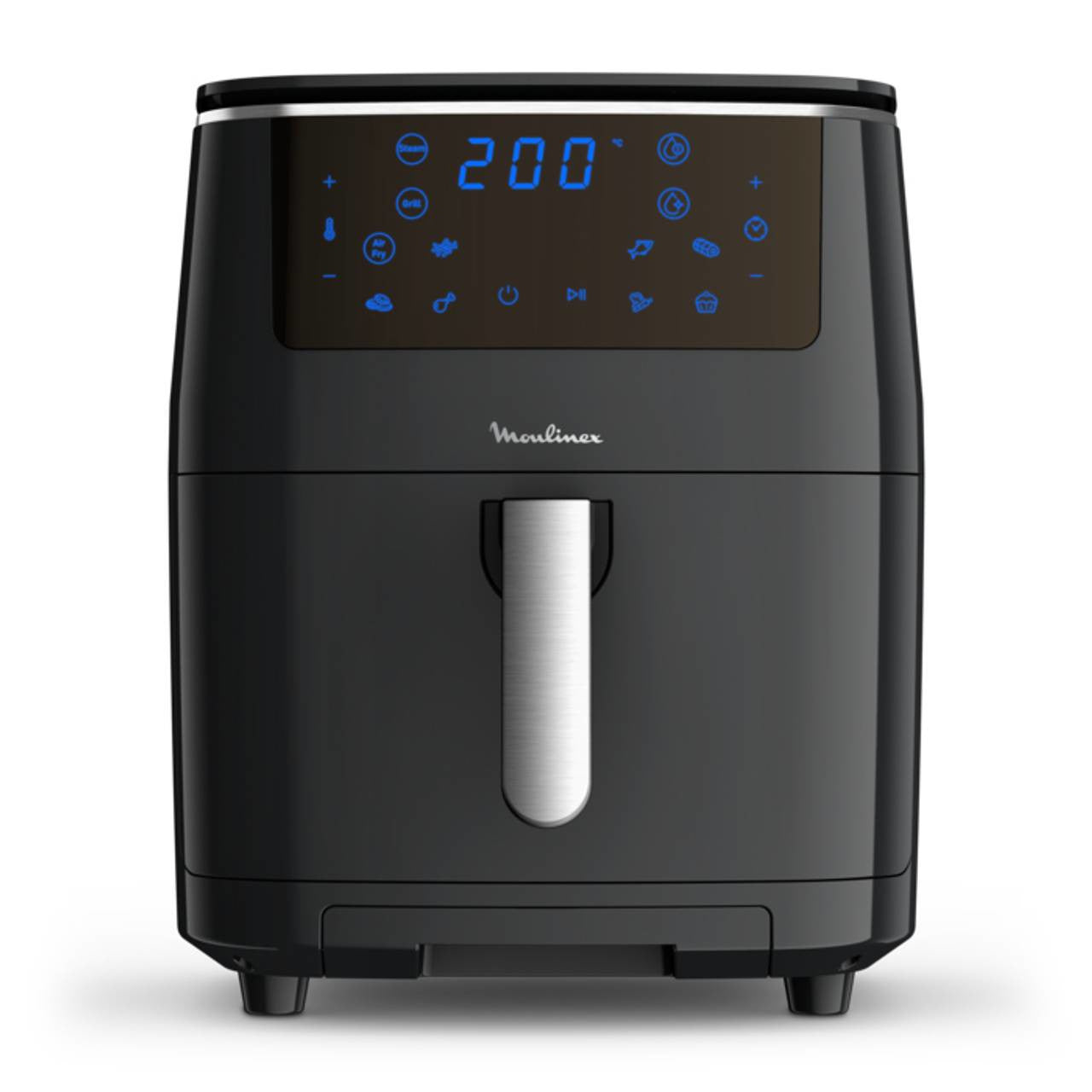 Moulinex AL2018 Friggitrice ad Aria 6,5L, Friggitrice ad Aria Calda, Colore Nero