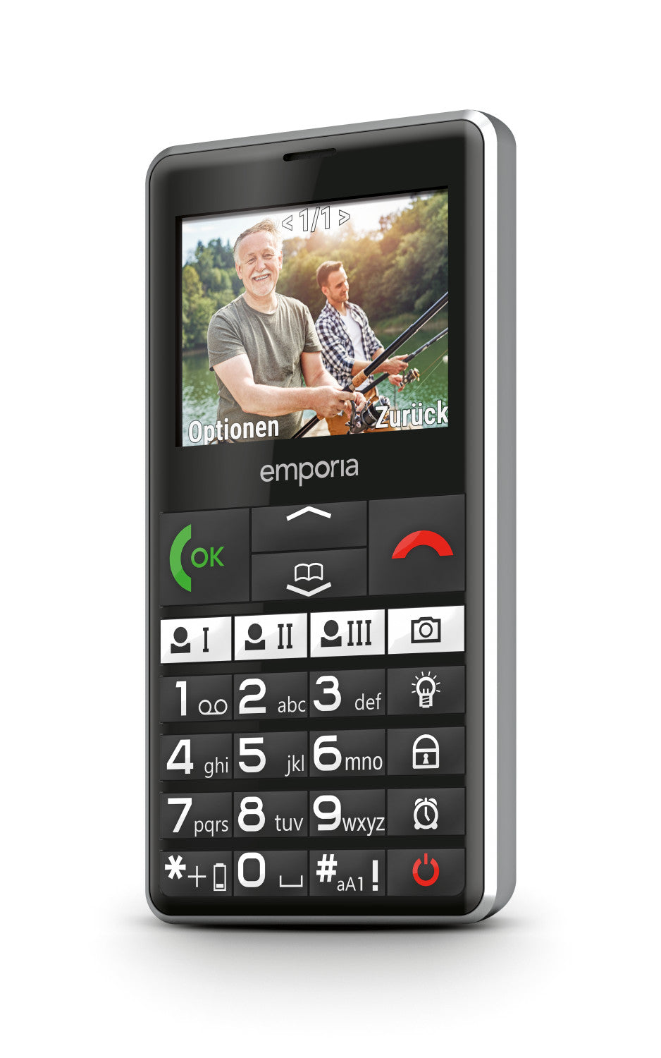 Emporia emporiaPURE-LTE 5,87 cm (2.31 pollici) 107 g Nero Telefono per anziani