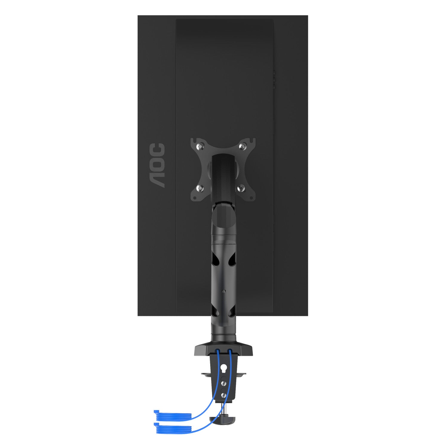 AOC AS110DX supporto da tavolo per Tv a schermo piatto 81,3 cm (32") Nero Scrivania