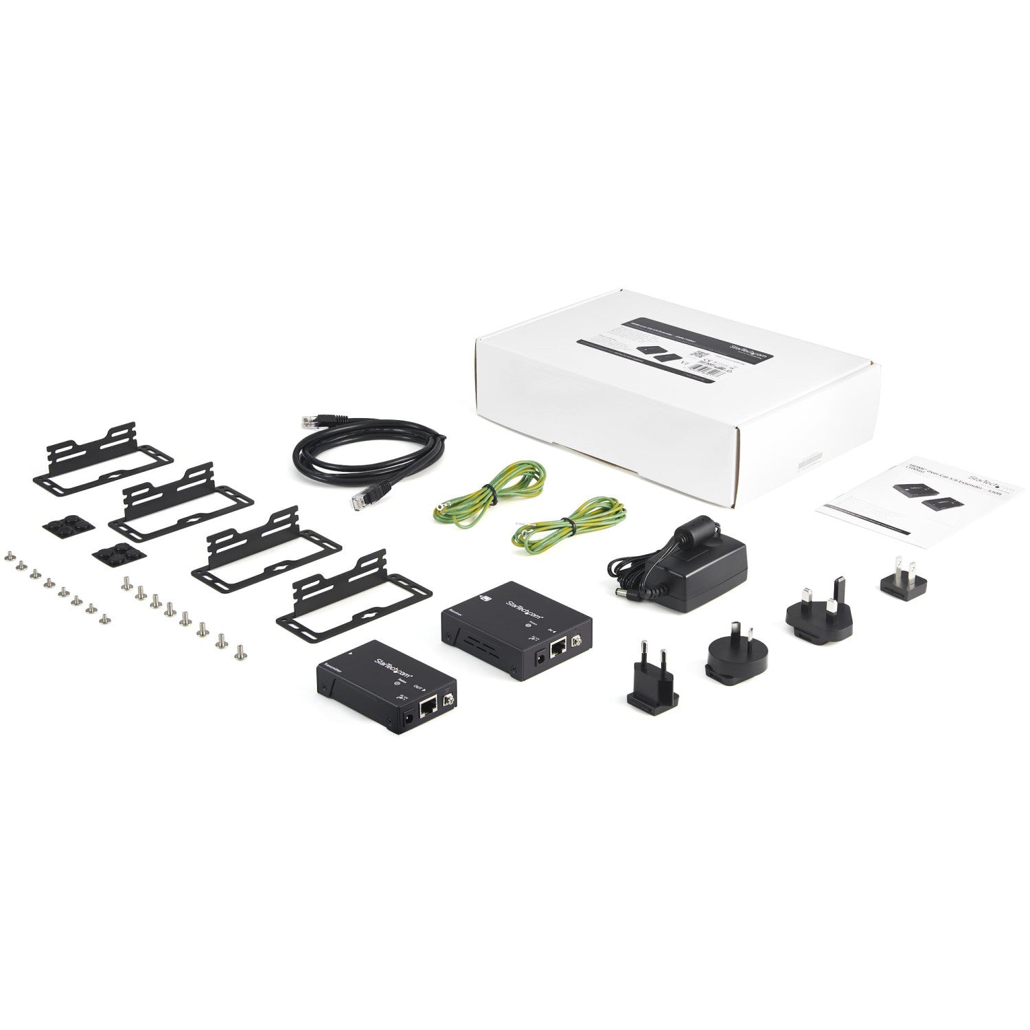 StarTech.com ST121HDBTPW moltiplicatore AV Trasmettitore e ricevitore AV Nero