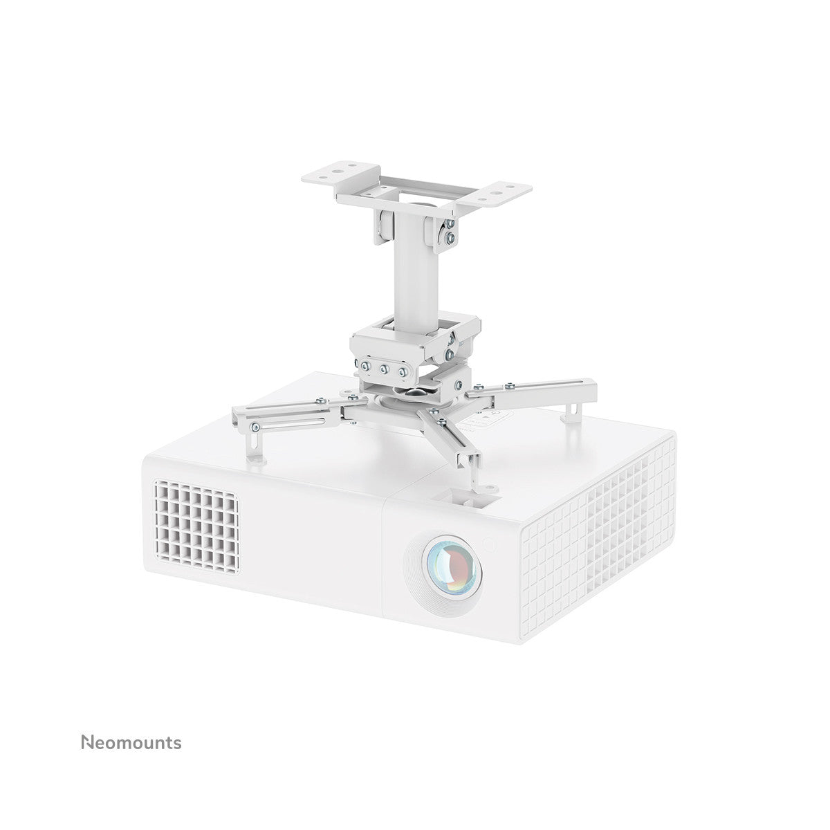 Neomounts CL25-530WH1 Supporto a soffitto beamer - alt. 25,5 cm - montaggio facile - mobilità completa