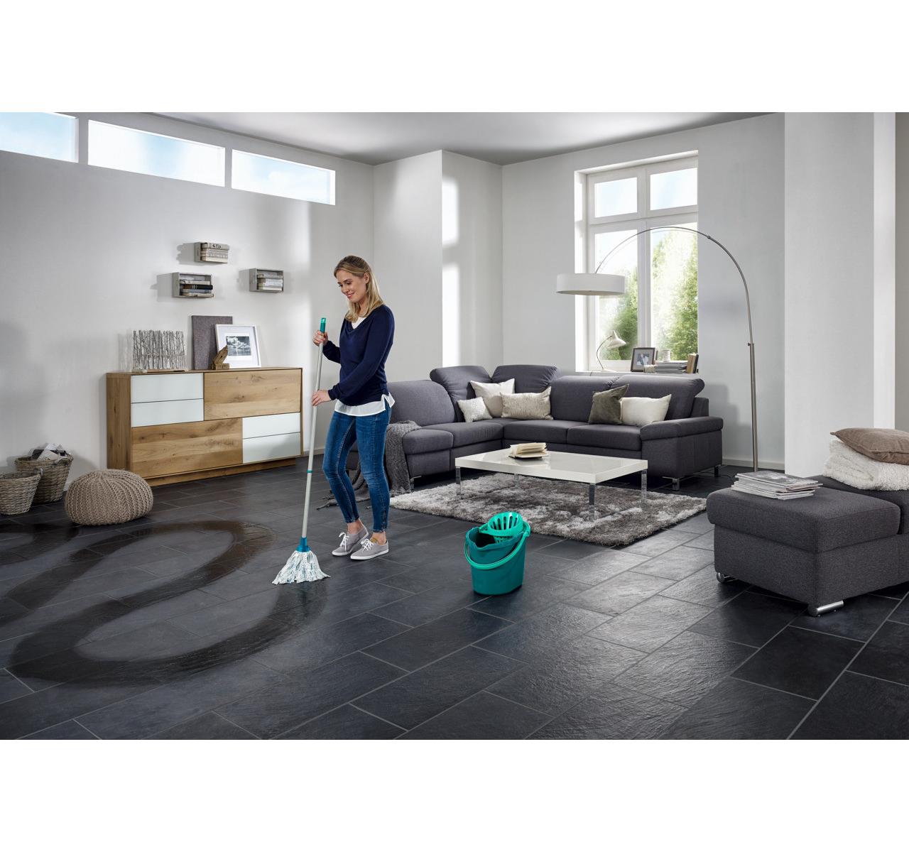 Testina Sostitutiva Lavapavimenti Leifheit LFH52068 Classic Mop Viscose Bianco Turchese