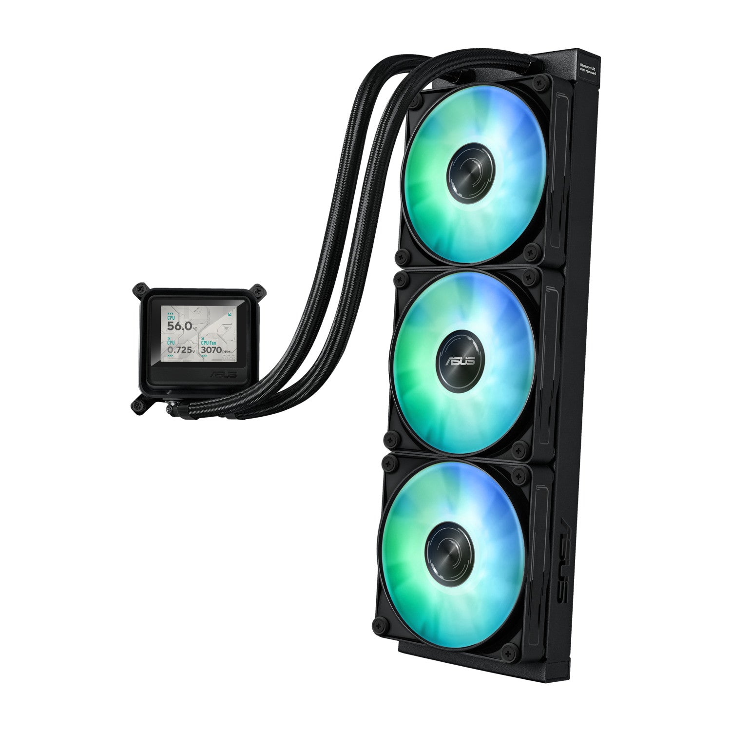 ASUS MAX GAMING LC 360 ARGB LCD Processore Raffreddatore di liquidi tutto in uno 12 cm Nero