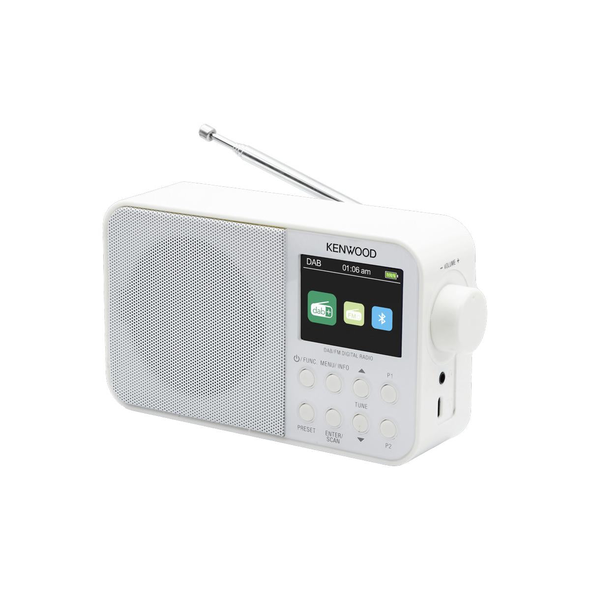 Kenwood B0BJKKQ7RZ Radiosveglia Mono Dab Fm Rds Bianco