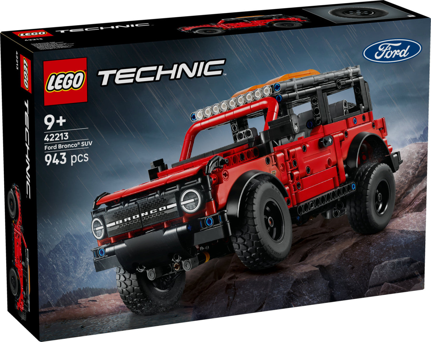 LEGO Technic 42213 Ford Bronco SUV Set Costruzione 943 Pezzi Età 9 Anni
