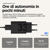 Motorola TurboPower 33W EU Universale Nero AC Ricarica rapida Interno