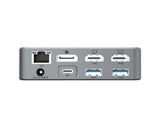 Conceptronic DONN25G replicatore di porte e docking station per laptop Cablato USB 3.2 Gen 2 (3.1 Gen 2) Type-C Argento